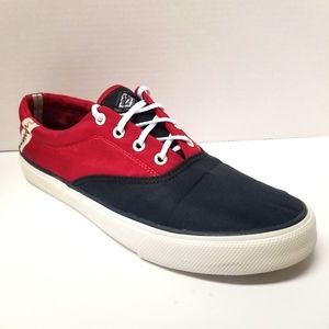 Sperry - Mens Cloth Shoes - Red/Black Size 11 1/2